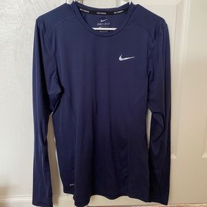 Navy blue Nike dri-fit. Long sleeve